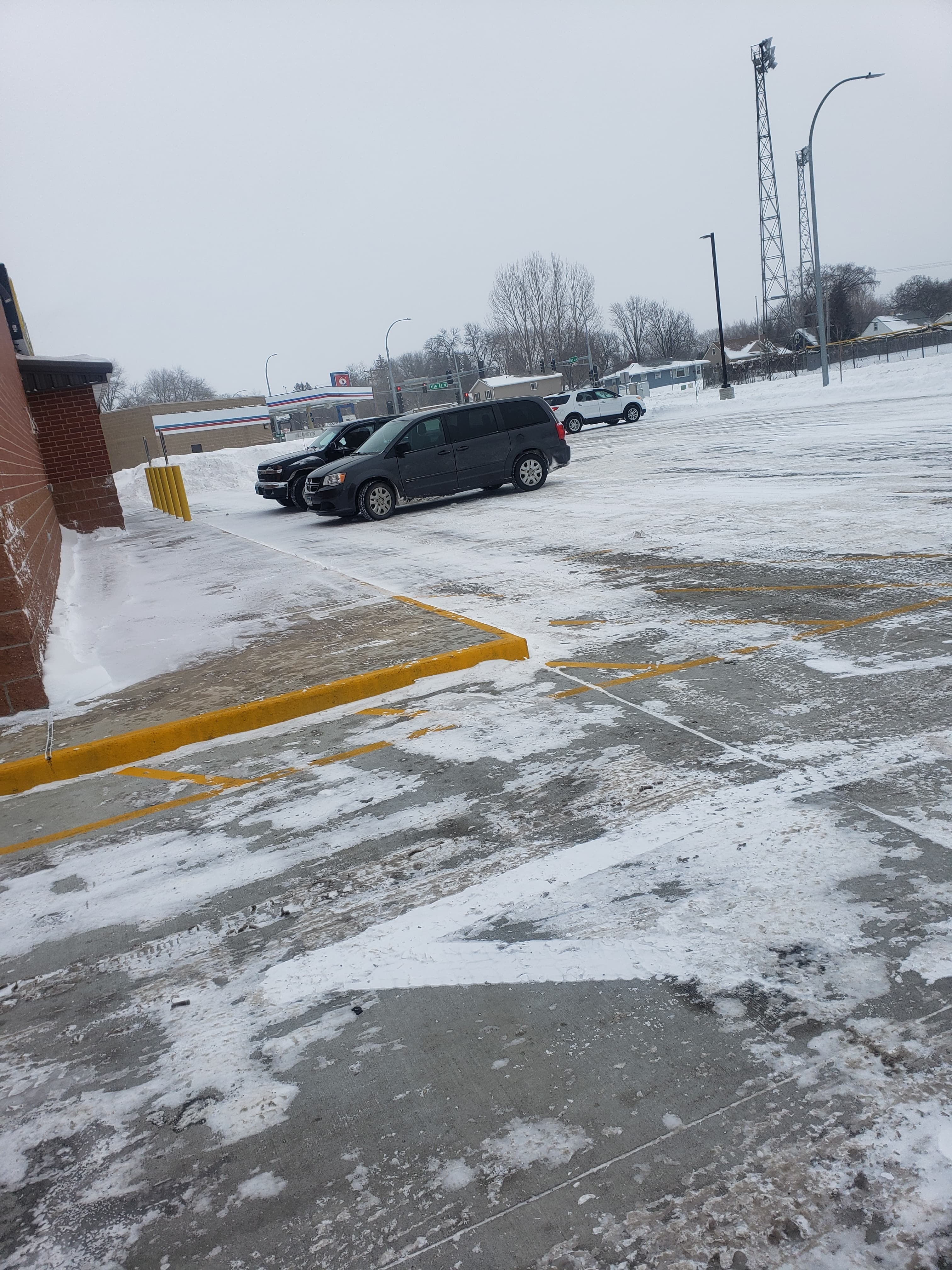 Snow removal from parking lot in West Fargo ND